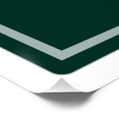 Symbool voor zinkscheikundige scheikundeformules,  perfect poster (Hoek)