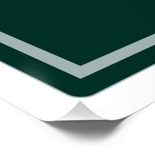 Symbool voor zinkscheikundige scheikundeformules,  perfect poster (Hoek)