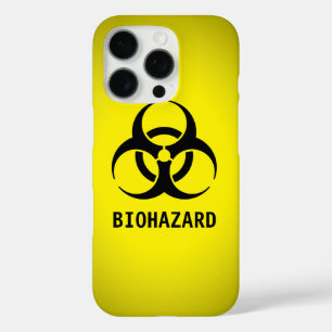 Symbool voor zwart biogevaar iPhone 16 pro hoesje