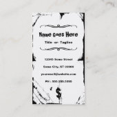 symbool voor zwart en wit geld visitekaartje (Achterkant)