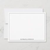 Symbool voor zwart-wit muzieknoten notitiekaartje (Voorkant)