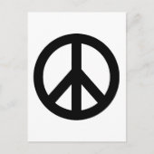 Symbool voor zwart wit vredessymbool briefkaart (Voorkant)
