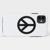 Symbool voor zwart wit vredessymbool Case-Mate iPhone case (Achterkant (horizontaal))