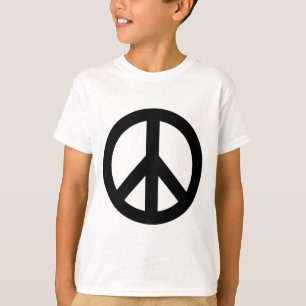 Symbool voor zwart wit vredessymbool t-shirt
