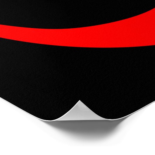 Symbool voor zwarte en rode om poster (Hoek)