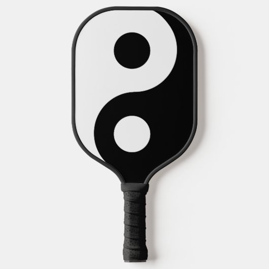 Symbool voor zwarte en witte Yin Yang Pickleball Paddle (Voorkant)