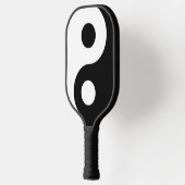 Symbool voor zwarte en witte Yin Yang Pickleball Paddle (Links)