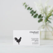 Symbool voor zwarte haak - wit visitekaartje (Staand voorkant)