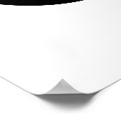 Symbool voor zwarte ineiniteit poster (Hoek)