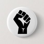 Symbool voor zwarte liften ronde button 5,7 cm (Voorkant)