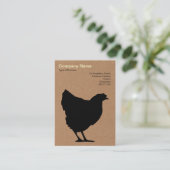 Symbool voor zwarte pen - karton visitekaartje (Staand voorkant)