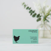 Symbool voor zwarte pen - Licht groen 7dcfb6 Visitekaartje (Staand voorkant)