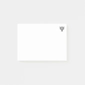 Symbool voor zwarte psi post-it® notes (Voorkant)