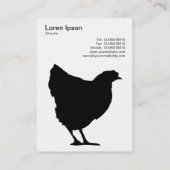 Symbool voor zwarte tinten - zwart op wit visitekaartje (Achterkant)