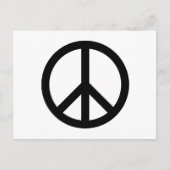 Symbool voor zwarte vrede briefkaart (Voorkant)