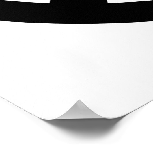 Symbool voor zwarte vrede poster (Hoek)