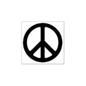 Symbool voor zwarte vrede rubberstempel (Afrduk)