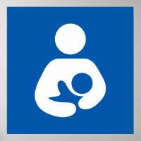 Symbool voor zweten en borstvoeding