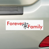 symbool, Vooruit, Familie Bumpersticker (Op auto)