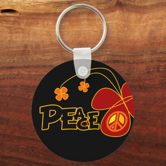 Symbool Vrede van gebarentaal Sleutelhanger (Voorkant)