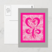 Symbool vrouw briefkaart (Voorkant / Achterkant)