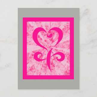 Symbool vrouw briefkaart