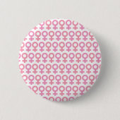 symbool vrouw ronde button 5,7 cm (Voorkant)
