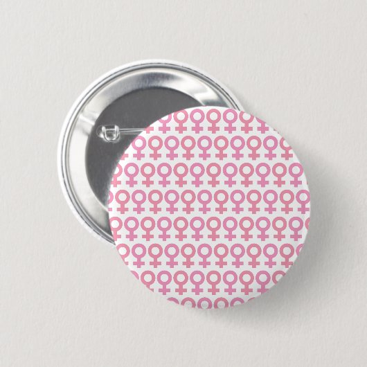 symbool vrouw ronde button 5,7 cm (Voorkant /achterkant)