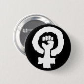 Symbool Vrouw Solidariteit Ronde Button 5,7 Cm (Voorkant /achterkant)