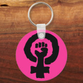 Symbool Vrouw Solidariteit Sleutelhanger (Voorkant)