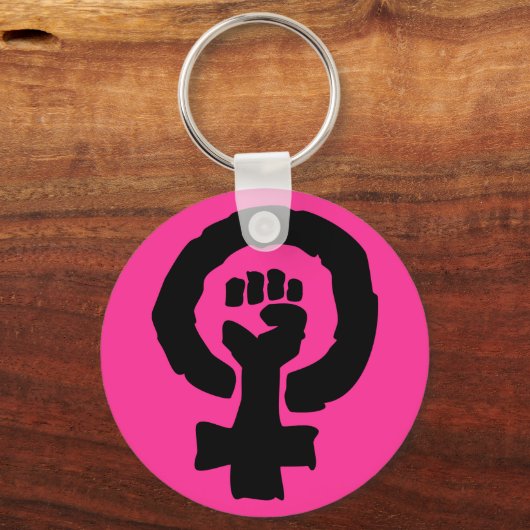 Symbool Vrouw Solidariteit Sleutelhanger (Voorkant)