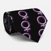 Symbool vrouw stropdas (Opgerold)