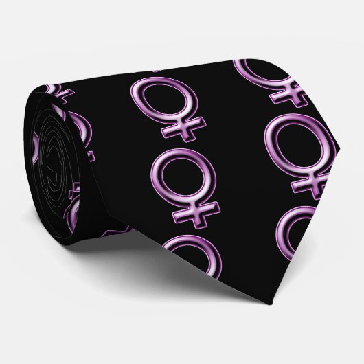 Symbool vrouw stropdas (Opgerold)