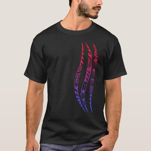 Symbool Waves Pattern Culture Maori Tribal New Zea T-shirt (Voorkant)