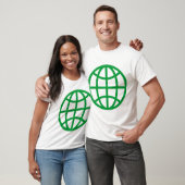 Symbool wereldbol - Groen T-shirt (Unisex)