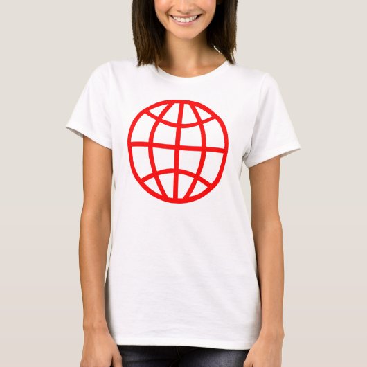Symbool wereldbol t-shirt (Voorkant)