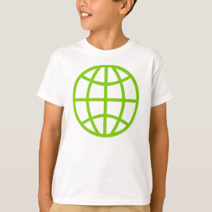 Symbool wereldbol t-shirt
