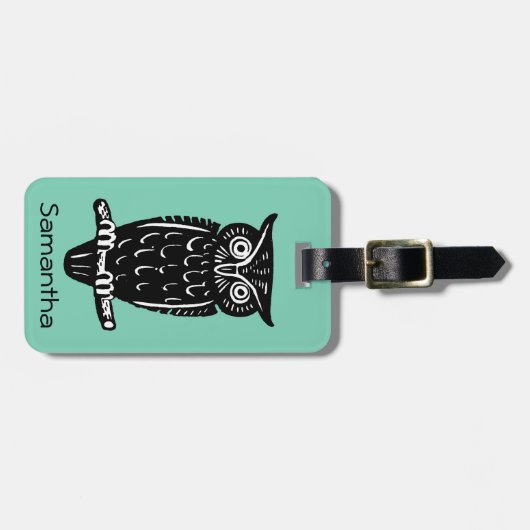 Symbool: Wisdom Bagagelabel (Voorkant horizontaal)