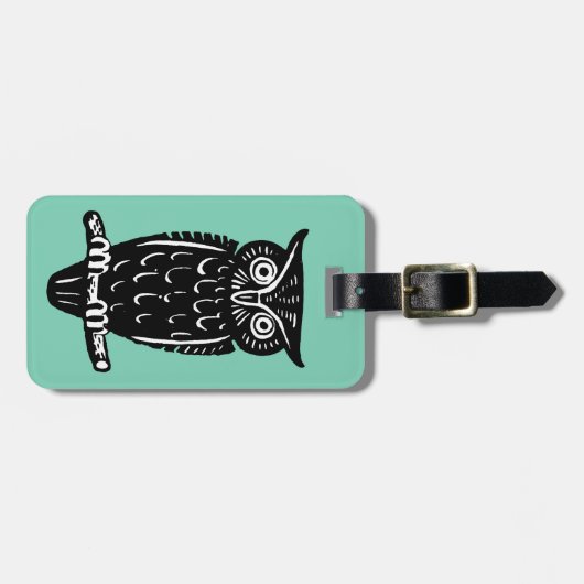 Symbool: Wisdom Bagagelabel (Voorkant horizontaal)