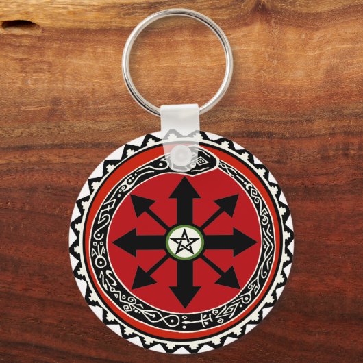 Symbool Witchcraft voor Chaos Sleutelhanger (Voorkant)