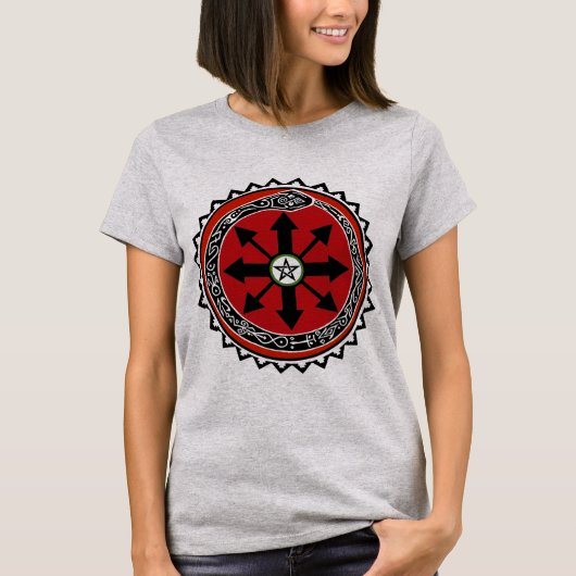 Symbool Witchcraft voor Chaos T-shirt (Voorkant)