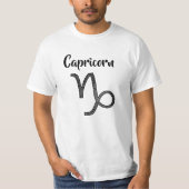 Symbool Zodiac Sign Capricorn Horoscope T-shirt (Voorkant)