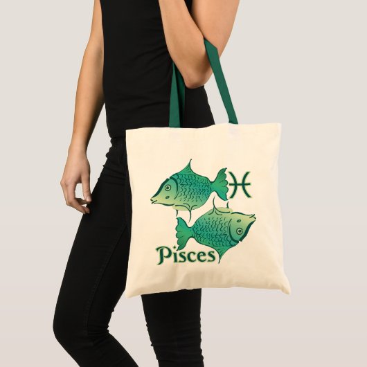 Symbool Zodiac Sign Pisces Tote Bag (Voorkant (product))