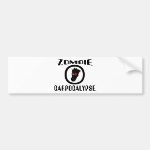 Symbool Zombie Carpocalypse Bumpersticker