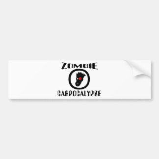 Symbool Zombie Carpocalypse Bumpersticker