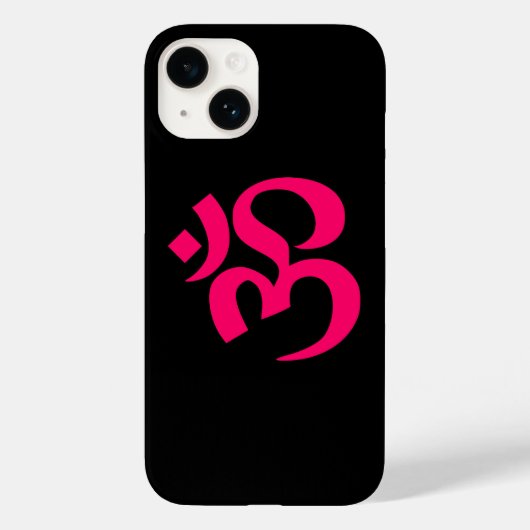Symbool zwart en roze om Case-Mate iPhone case (Achterkant)
