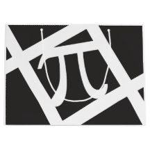 Symbool zwart en witte grafische tas