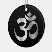 Symbool zwart en zilver om keramisch ornament (Links)