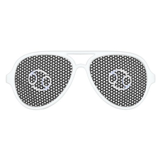 Symbool zwart symbool zwarte koolstofvezel afdrukk aviator zonnebril (Voorkant)