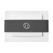 Symbool zwart symbool zwarte koolstofvezel afdrukk uitnodigingen wikkel (Voorkant Voorbeeld)